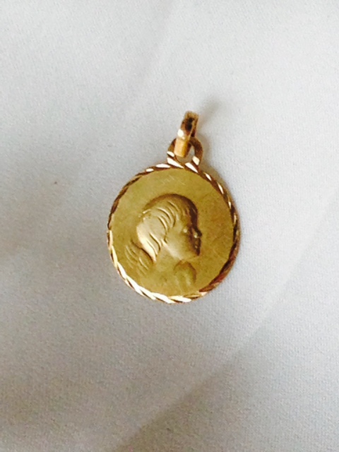 Vieille Chaîne Pendentif Médaille Compétition EGSPF URS 1929 – Bijou Ancien Unique